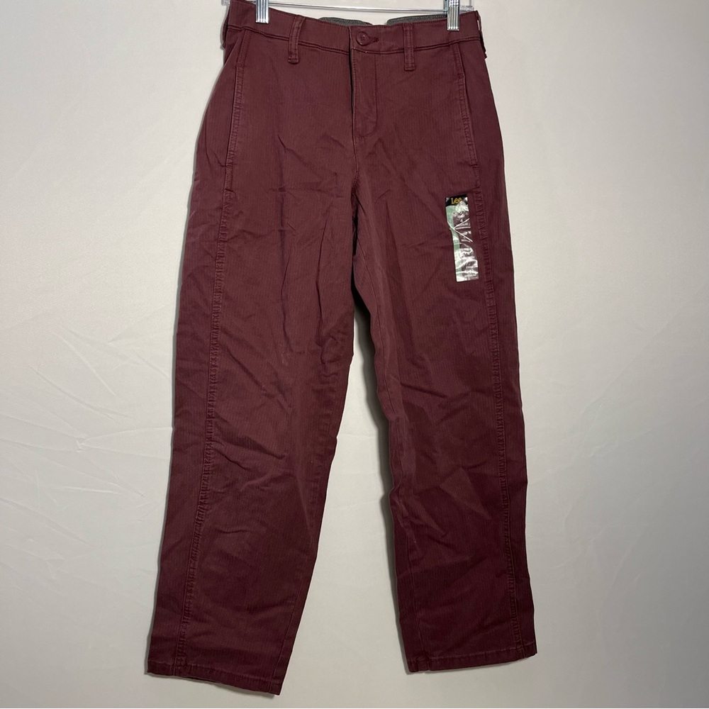Lee Women's Ultra Lux Mid Rise Relaxed Straight Leg Pant NWT Sz 4 - Picture 4 of 10